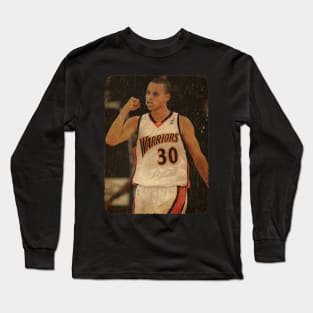 Young Stephen Curry Vintage Long Sleeve T-Shirt